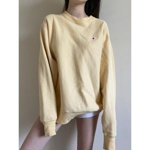Yellow champion sweater
